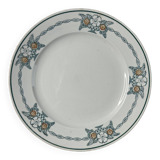 Assiette plate St Amand Corbeille de fleurs