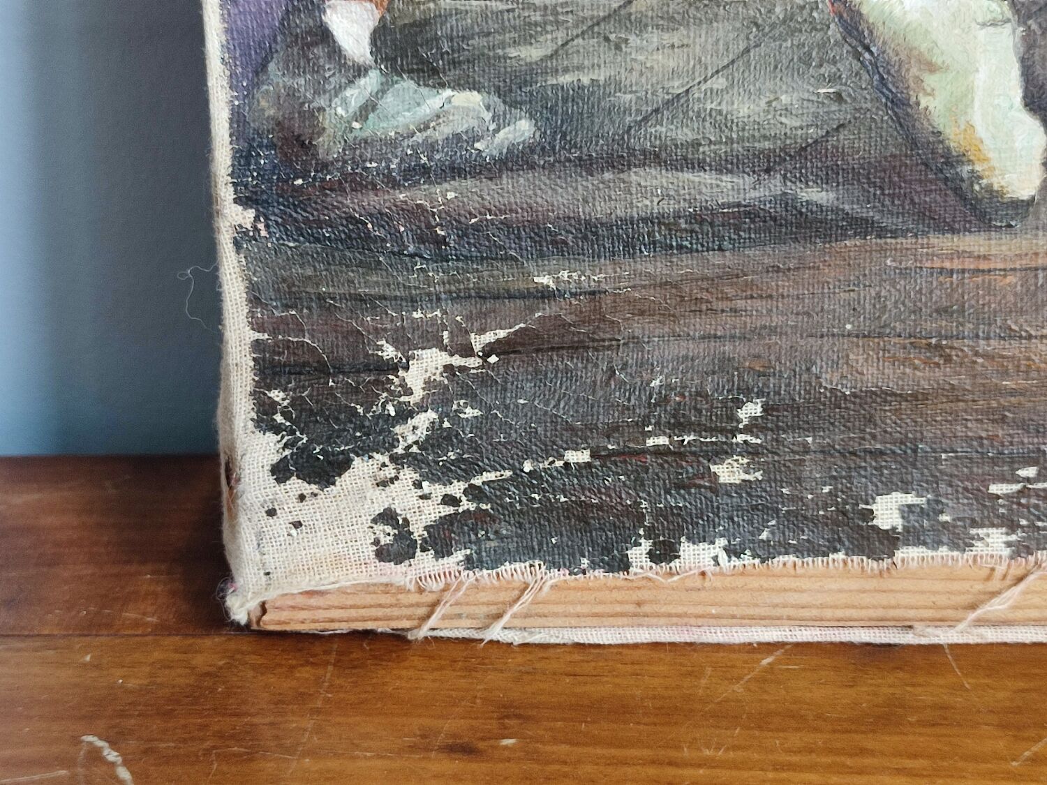 Painting on canvas former ballet dancers signed