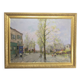 E. Febvre - Oil On Panel “Street Scene”