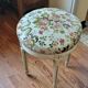 Armchair and stool in Louis XVI style