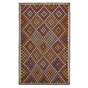 Vintage Turkish Oushak Handmade Wool Cotton Brown Area Rug 180x291