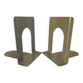 Pair of metal arch bookends