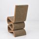 Chaise Wiggle Easy Edges avec tabouret par Frank Gehry pour Vitra