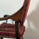 Fauteuil Curule, X-frame chair, William & Mary avec son repose-pied XVIIe