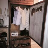 Bonnetière avec miroir