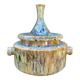 ceramic abstract decoration signed Jacques Marie unique piece - XXL size!
