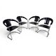 Set of 4 dining chairs by A. Rizzatto for Lo Studio