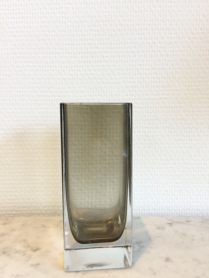 1970 black crystal vase