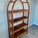 Rattan shelf bookcase