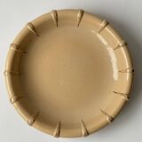 Salins Art Deco beige and gold fruit bowl