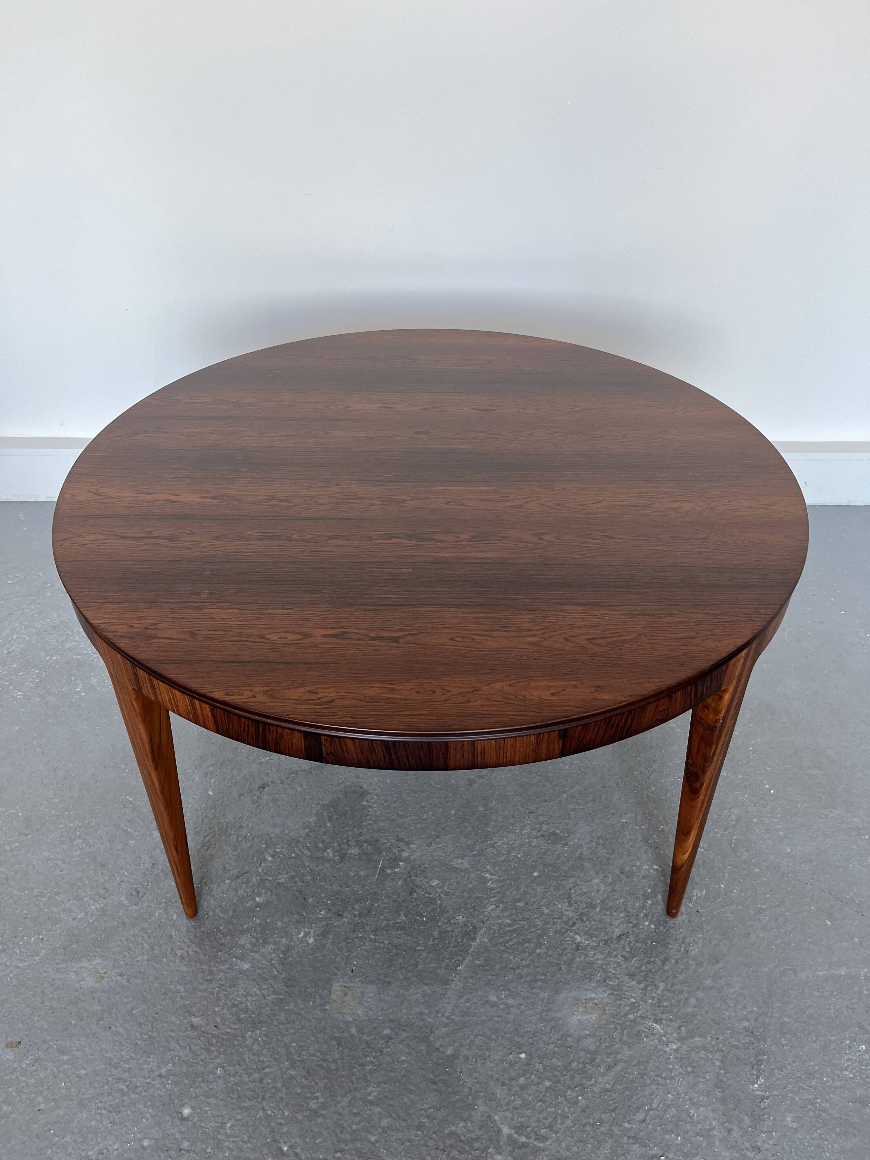 Oval Dining Table in Rosewood by Johannes Andersen for CFC Silkeborg, 1960s