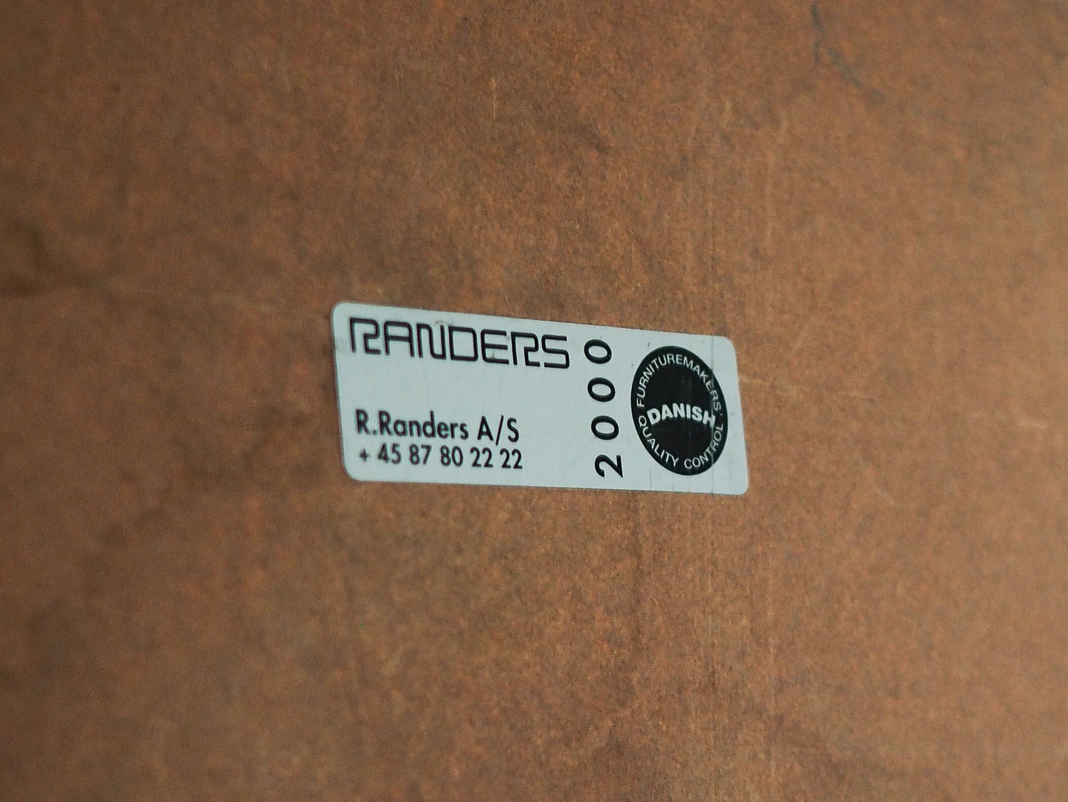Laminated table, Danish design, 2000, manufactured by Randers Møbelfabrik