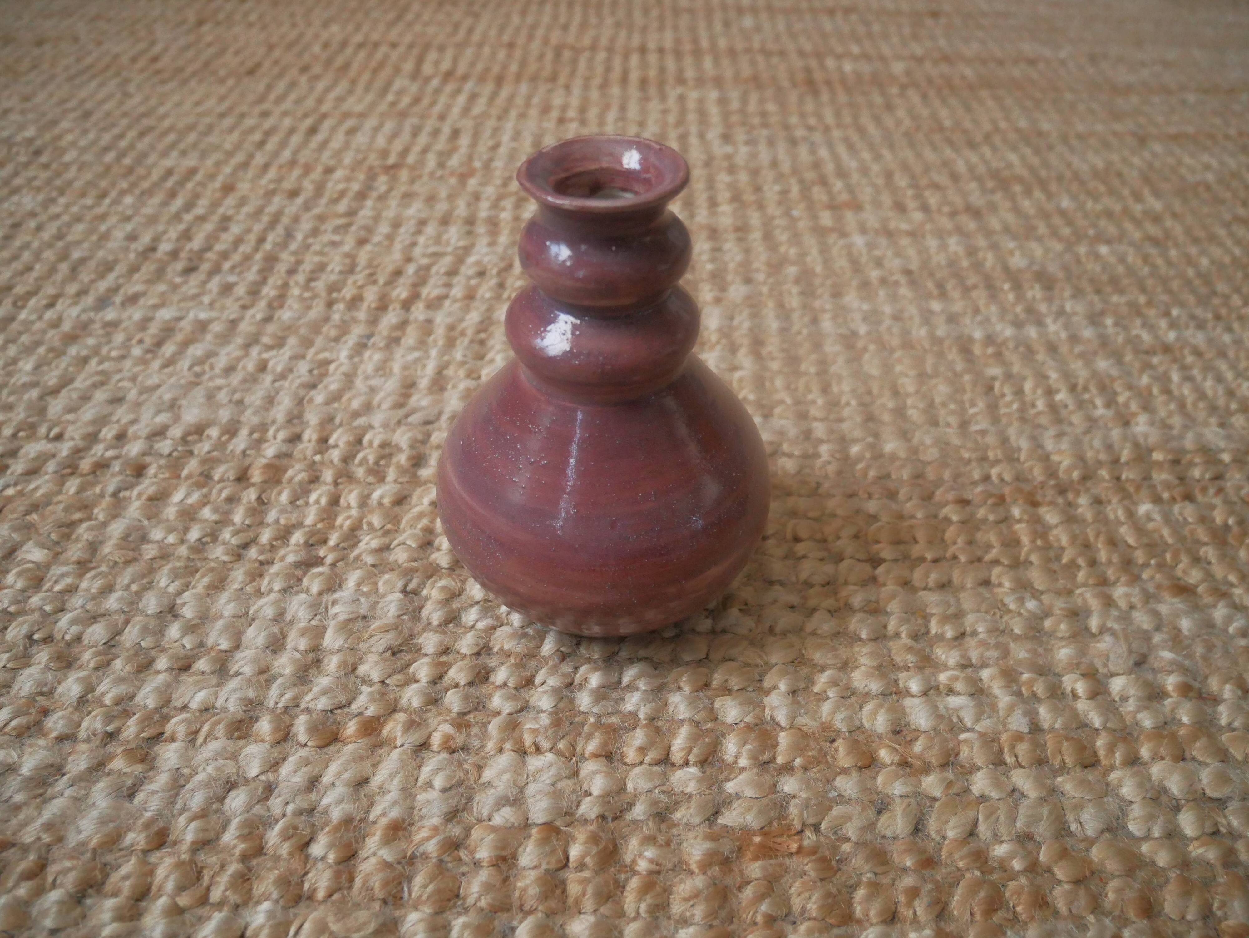 Ceramic soliflore vase handcrafted contemporary design handmade pottery