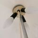 Vintage 1970s Mushroom Floor Lamp: Chrome & White Plastic, Retro Lighting