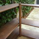 Old solid oak corner shelf