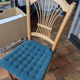 Table anglaise ovale 2 fauteuils et 4 chaises