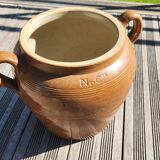 Old pot, stoneware salt cellar