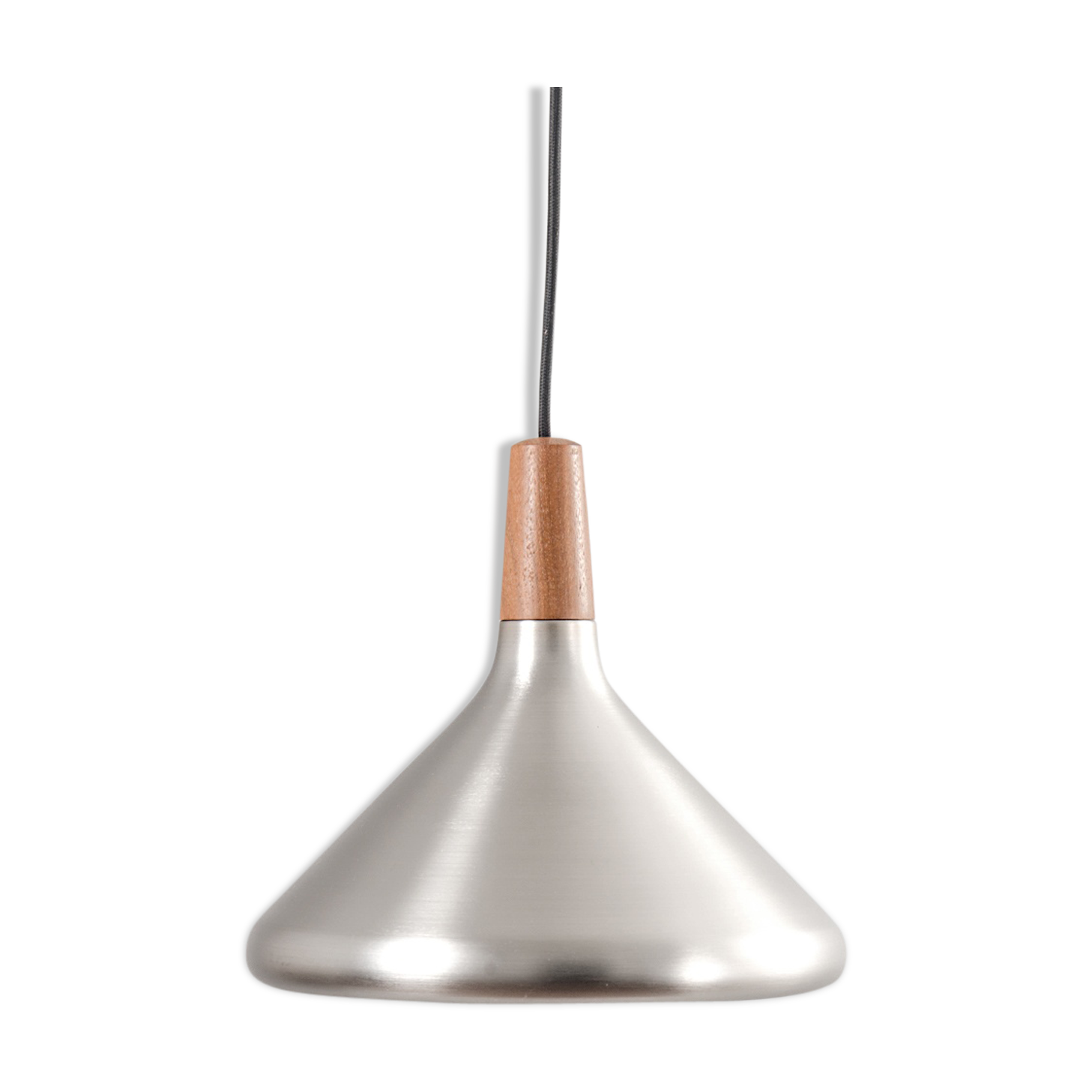 Danish Louis Poulsen teak and metal lamp