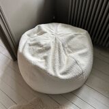 Fauteuil pouf repose pieds