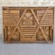 Table and its 3 folding wooden chairs for children, 50s, compactable