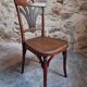 Ensemble de 4 chaises bistrot françaises anciennes Thonet – vers 1920