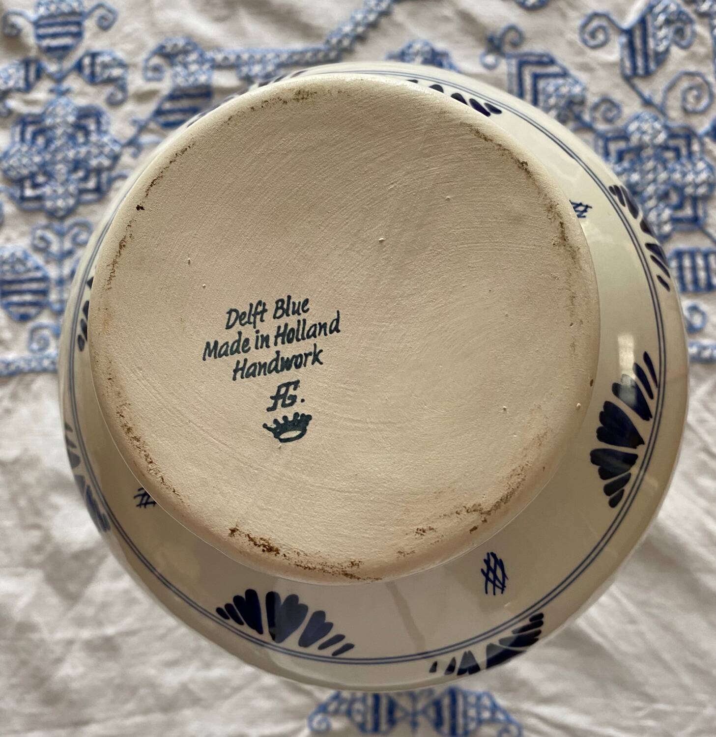Delft Blue porcelain vase