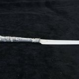 6 dessert knives blade and handle in sterling silver
