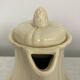 Plain ivory teapot Digoin Sarreguemines