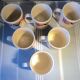 Set of 6 mugs vintage Mobil 80s