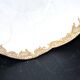 Antique Sèvres porcelain salad bowl with hand-painted gold arabesque decoration