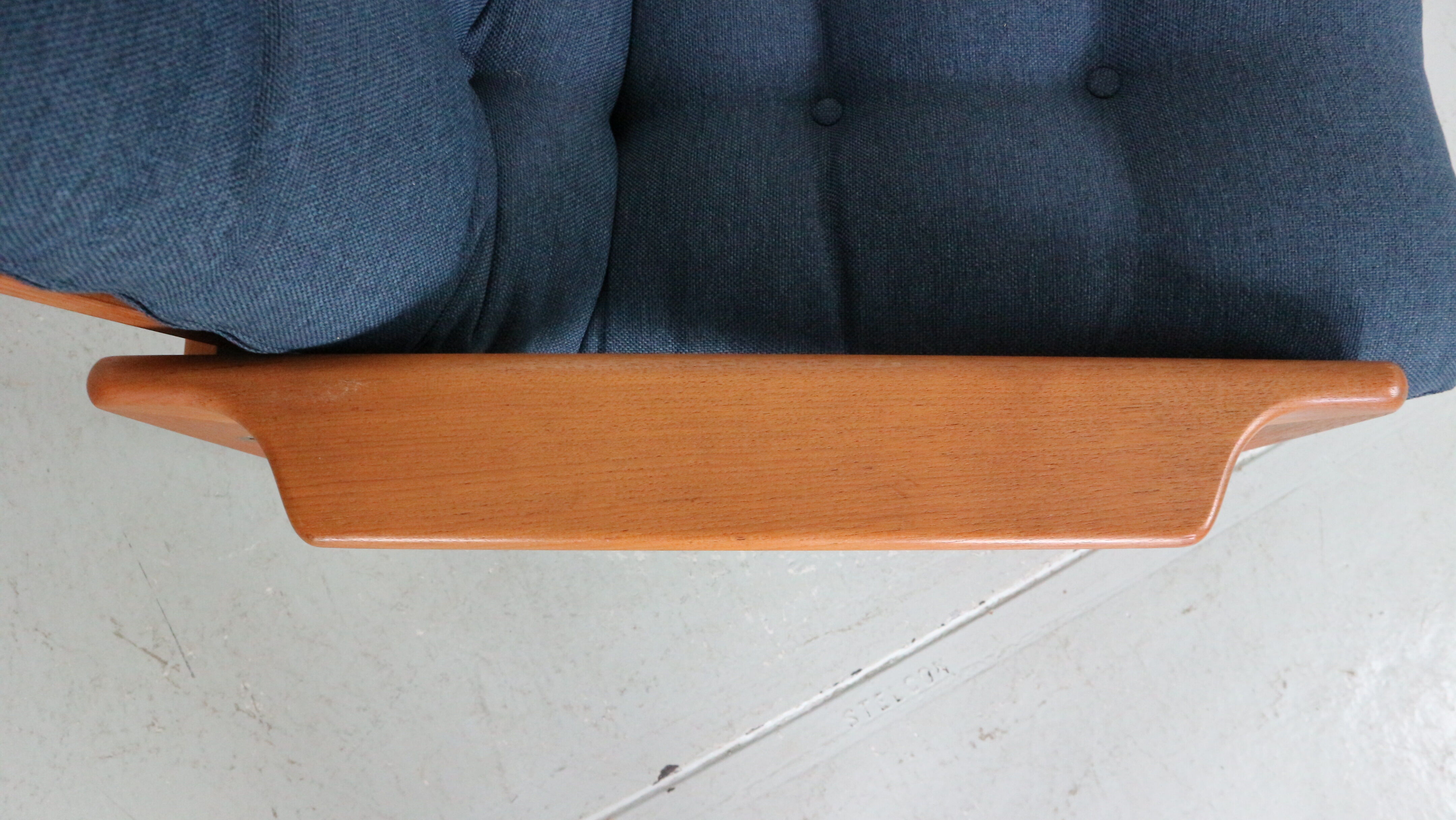 Teak armchair & ottoman by Emc Møbler Denmark mid-century modern
