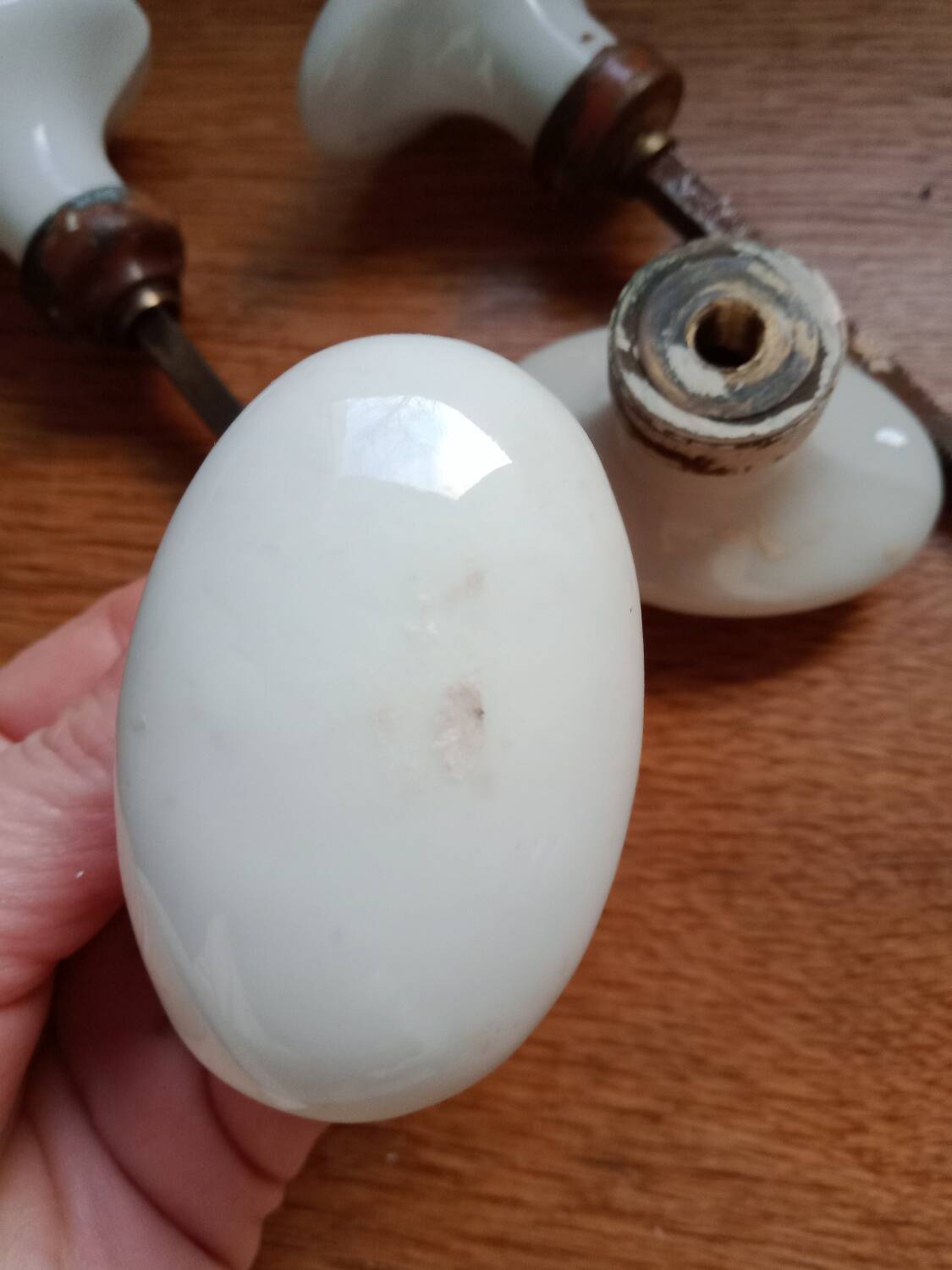 Porcelain door handles