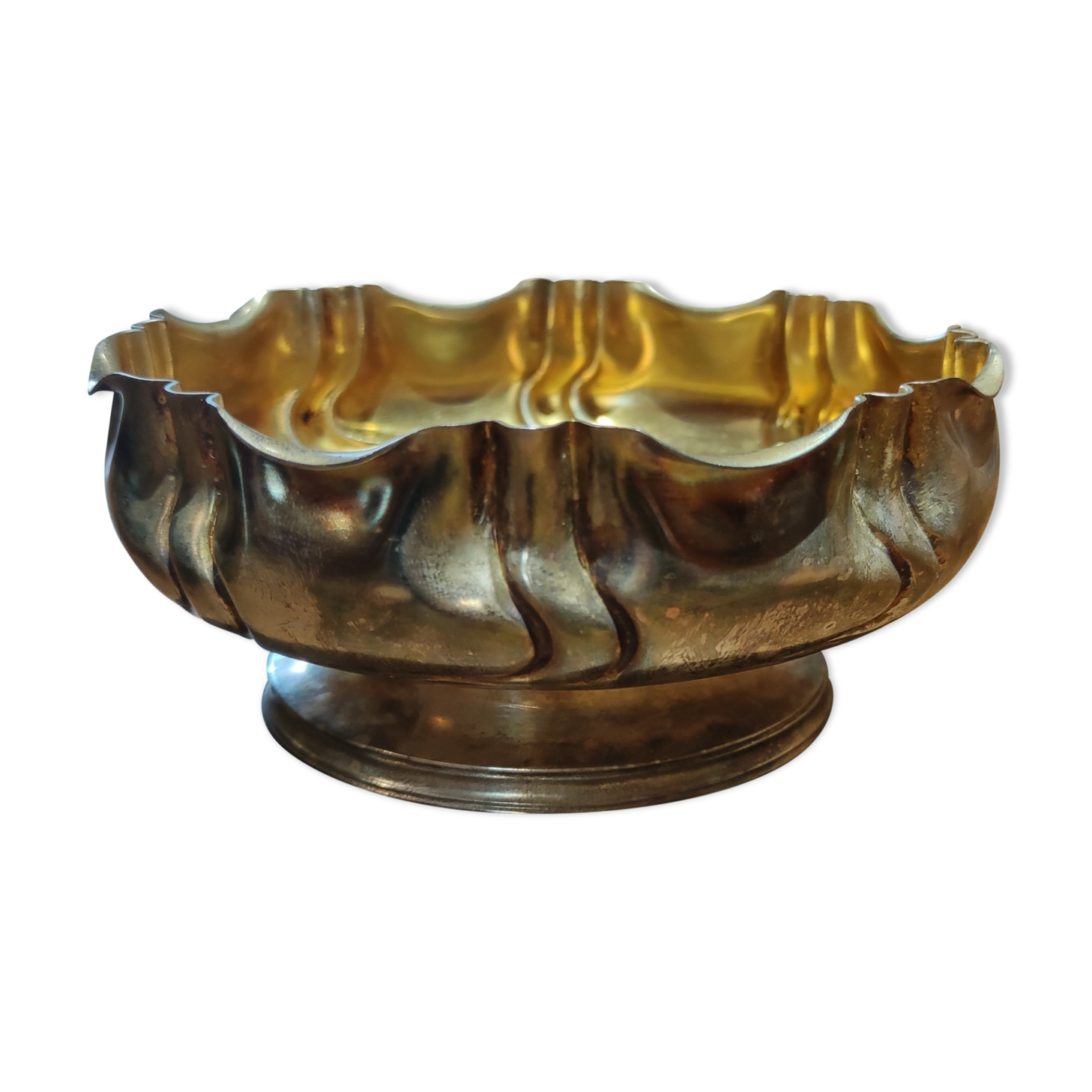 Silver metal table set box/Daguillon Nantes