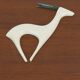 teak WALL PANEL porcelain antelopes sgrafo modern 60s design peter mueller