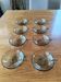 Set of 8 Art Deco glass bowls.