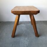 Brutalist coffee table in solid wood