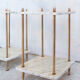Lot de deux tables de chevet en marbre