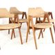 Set of 4 Kai Kristiansen for SVA Møbler model 42 / Compass Chairs