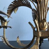 Palm leaf chandelier 1970