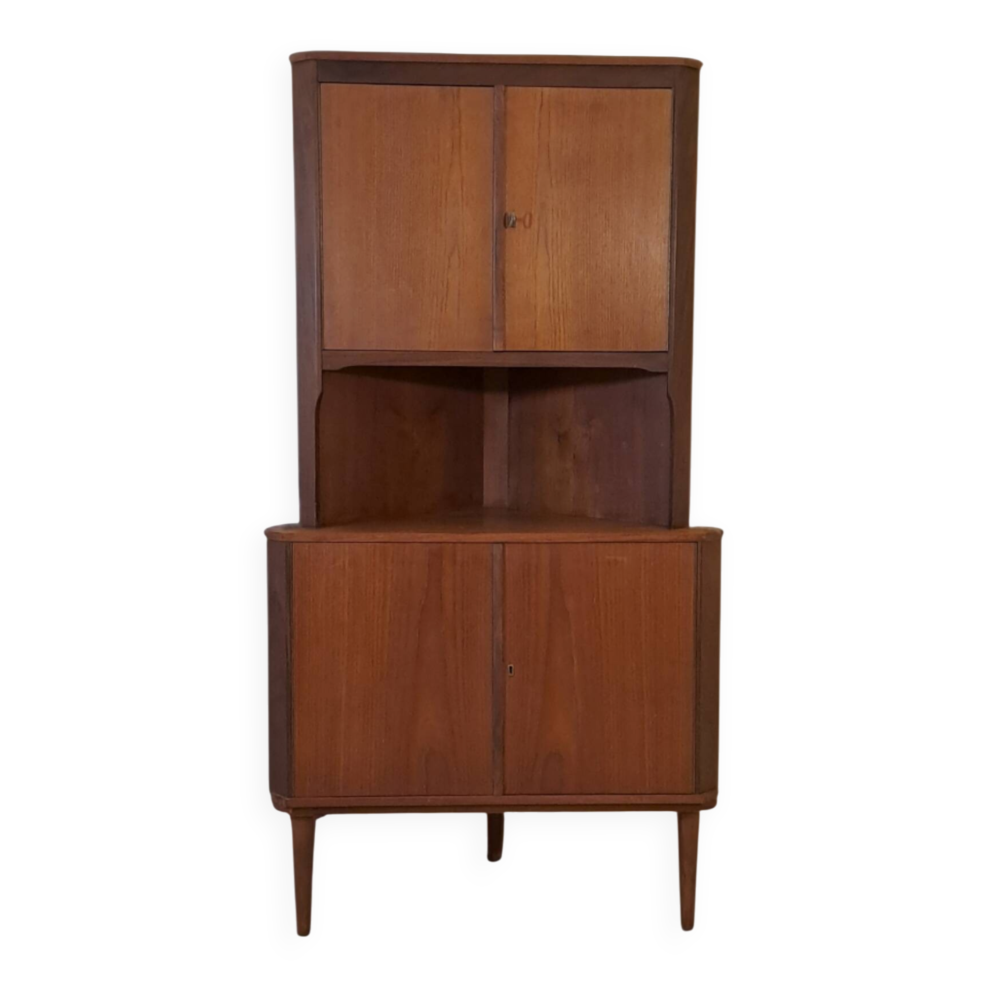 Meuble d'angle en teck,  Vintage Scandinave 1960s