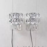 Rare 1960s Kinkeldey German crystal wall sconce 1960