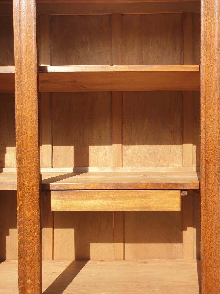 Art deco cabinet bookcase dark oak l135
