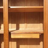 Art deco cabinet bookcase dark oak l135