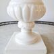 Large vintage white earthenware Medici vase