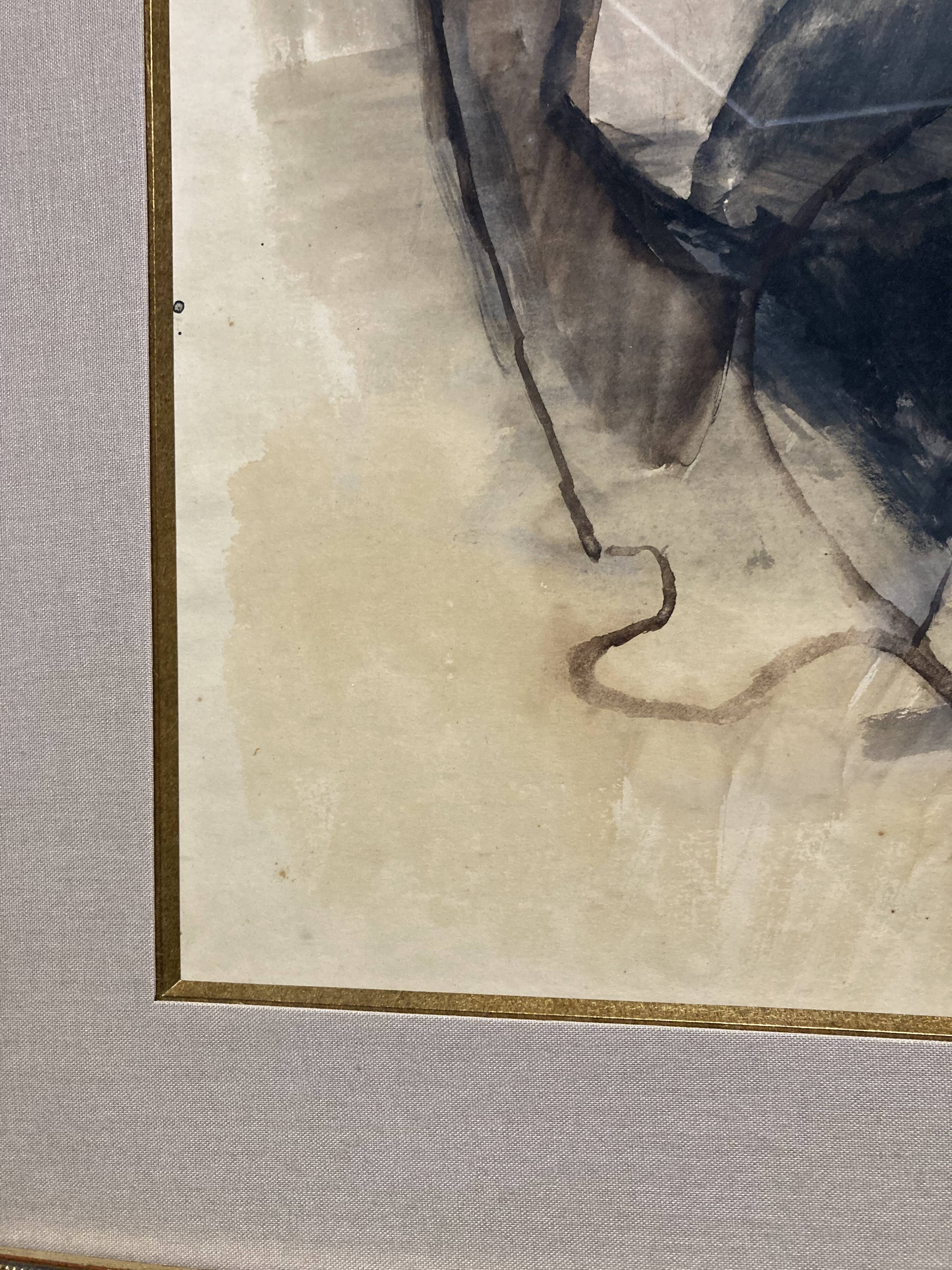 Manolo Ruiz-Pipó (1929-1998), Biotin Couple, watercolor and gouache, 1959