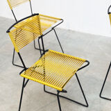 Set of six 'Spaghetti' dining chairs