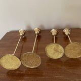 Gilded brass candlesticks