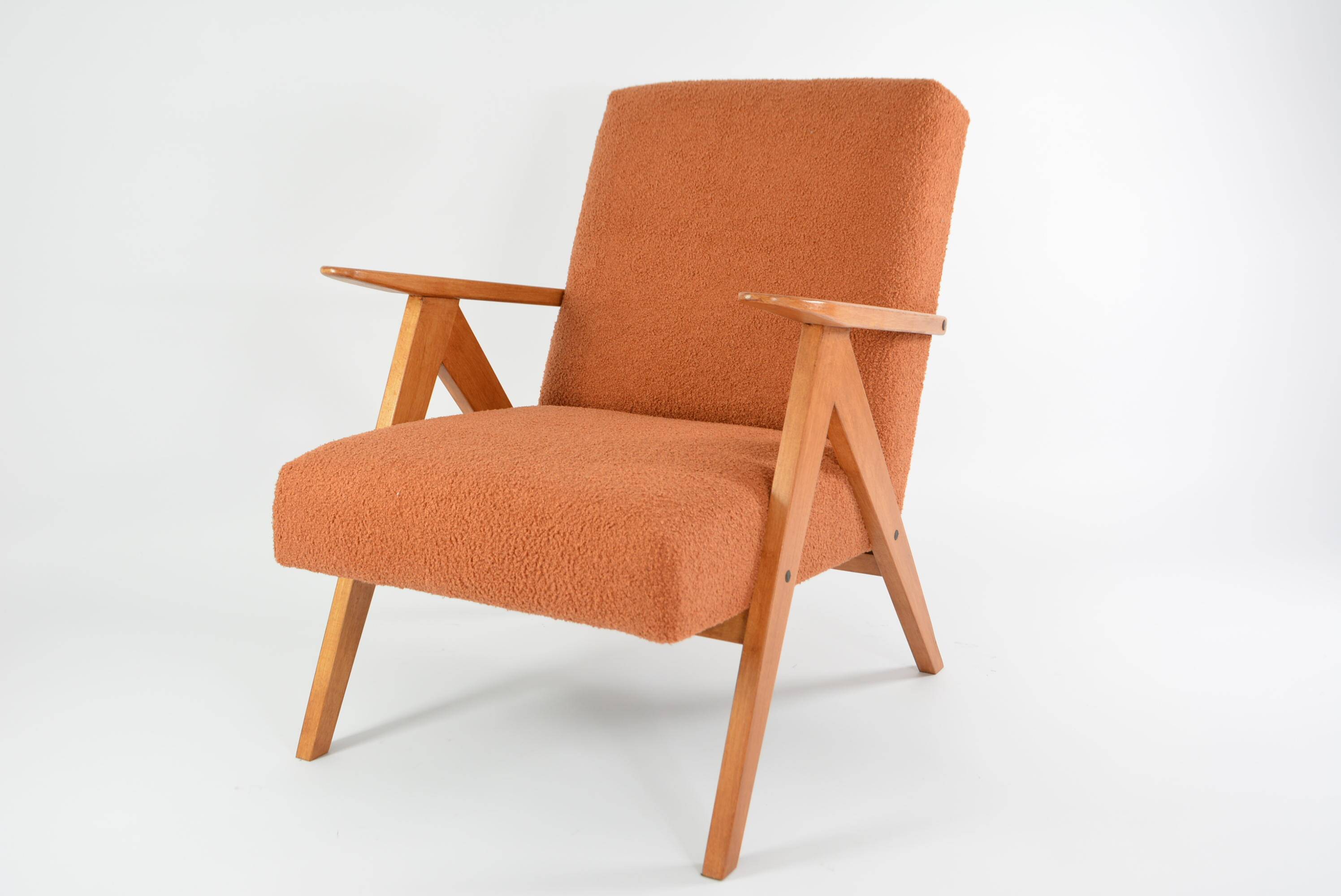 Kompas terracotta armchair