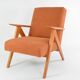Kompas terracotta armchair