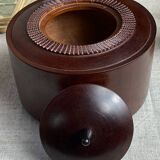 Carved wooden bonbonnière